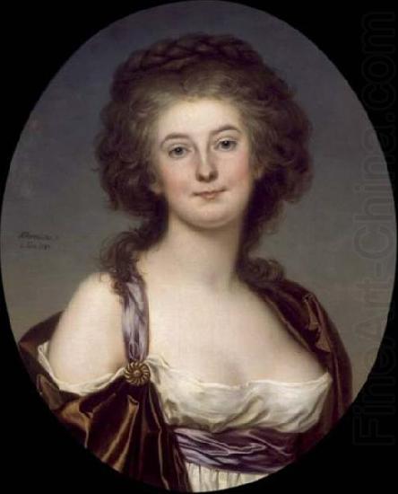 Adolf Ulrik Wertmuller Mademoiselle Charlotte Eckerman (1759-1790), Swedish opera singer and actress china oil painting image